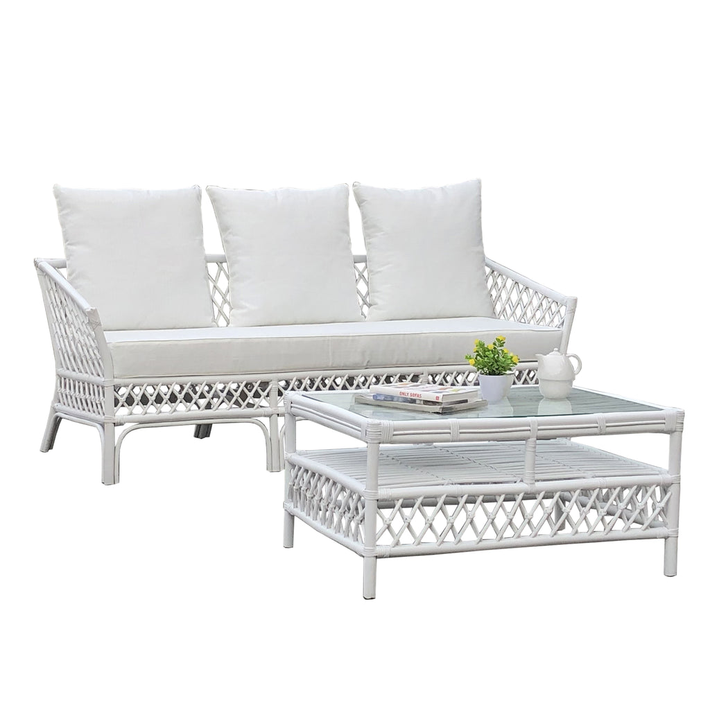 Mendocino Living Set White on White