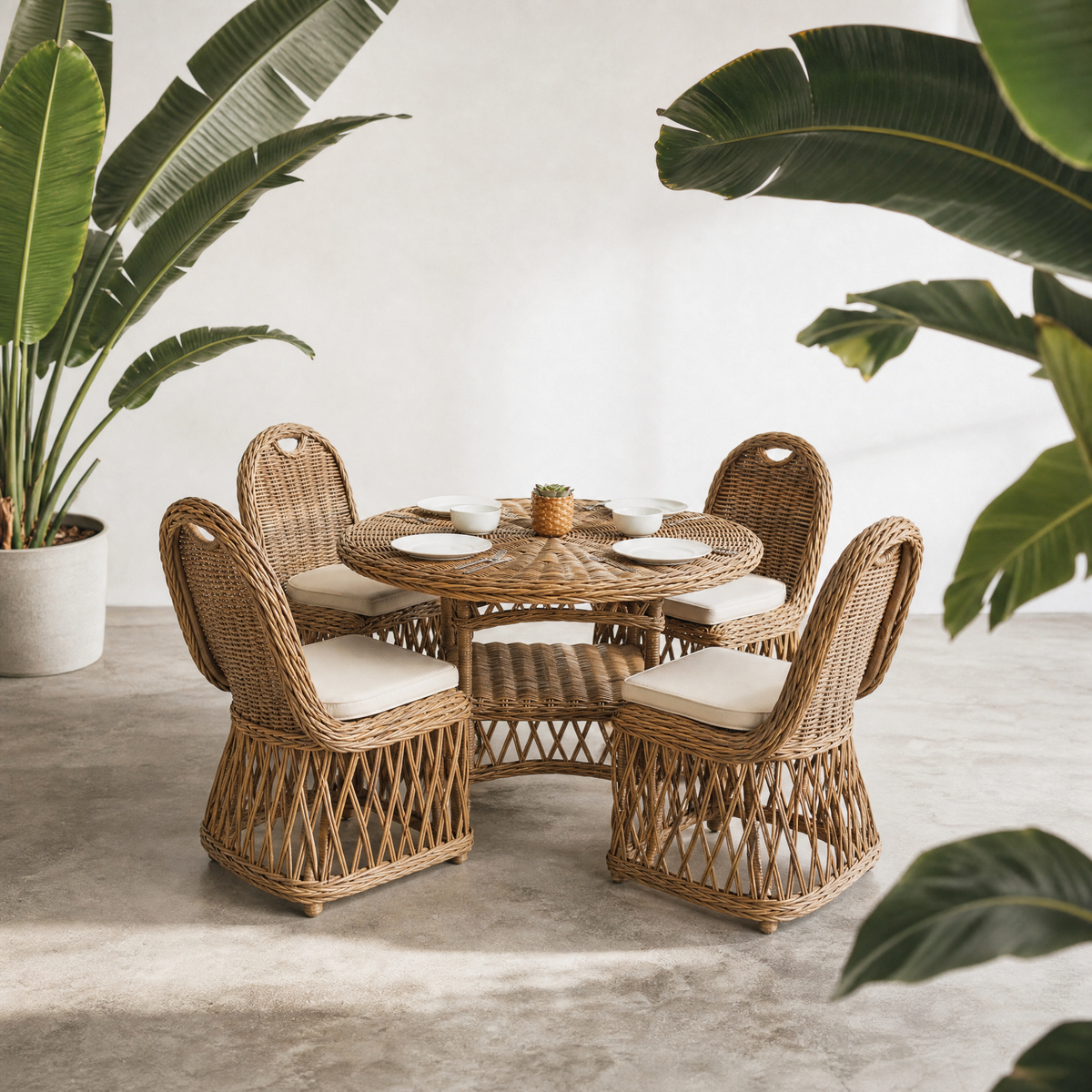 Calistoga Dining Set Natural