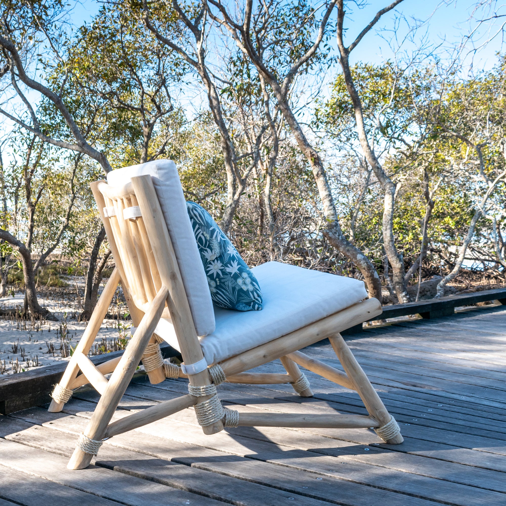 Fraser Teak Easy Chair – Republic of Rattan - Main Image