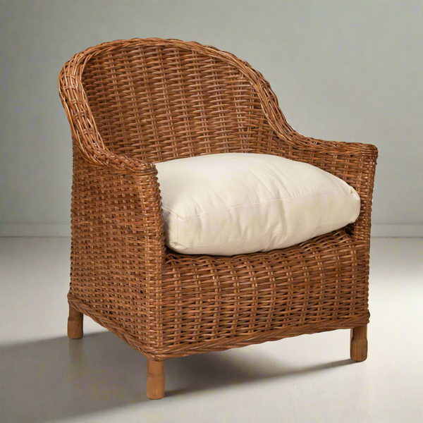 The Palms Armchair Antique Brown Finish