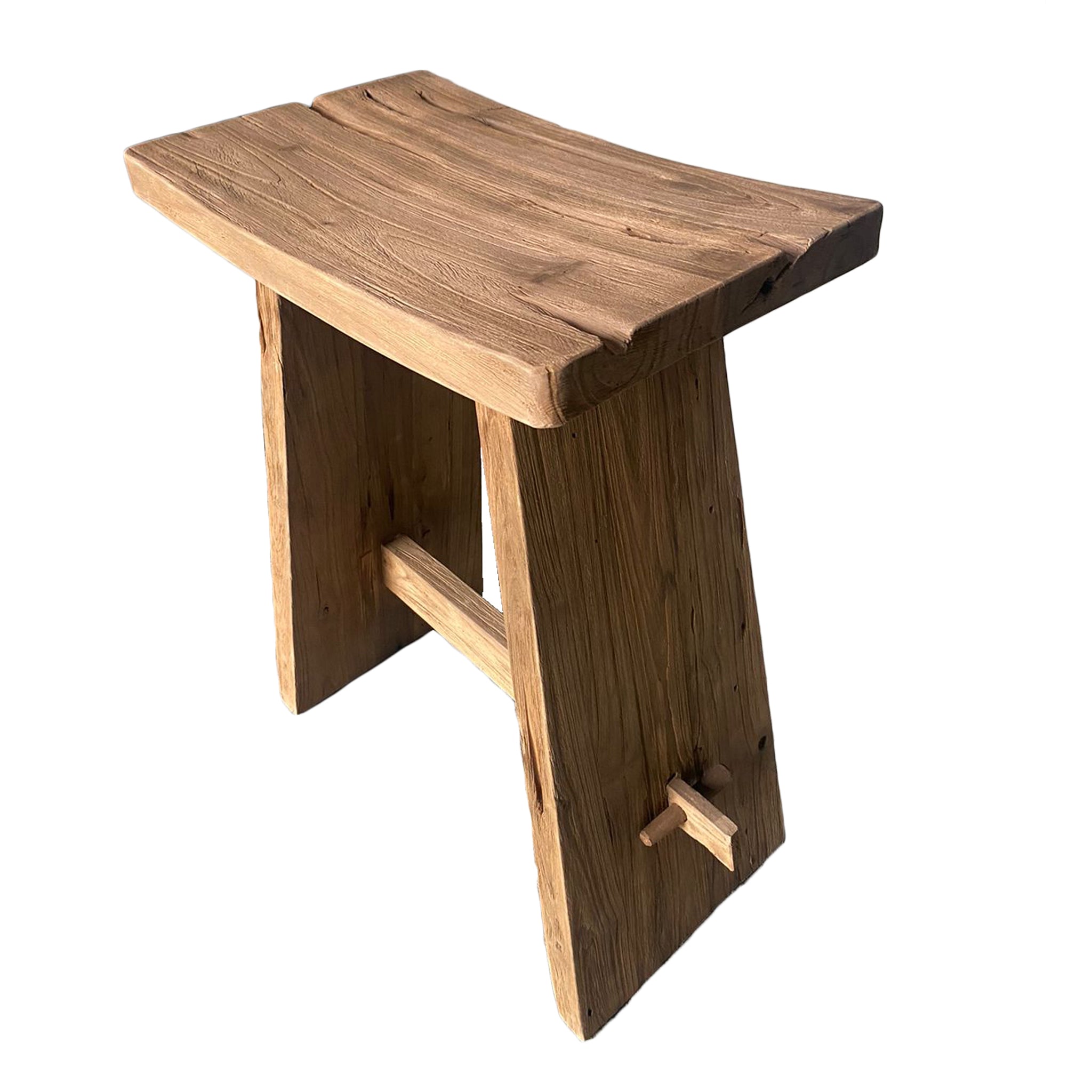 Algourie Reclaimed Teak Bar stool Natural