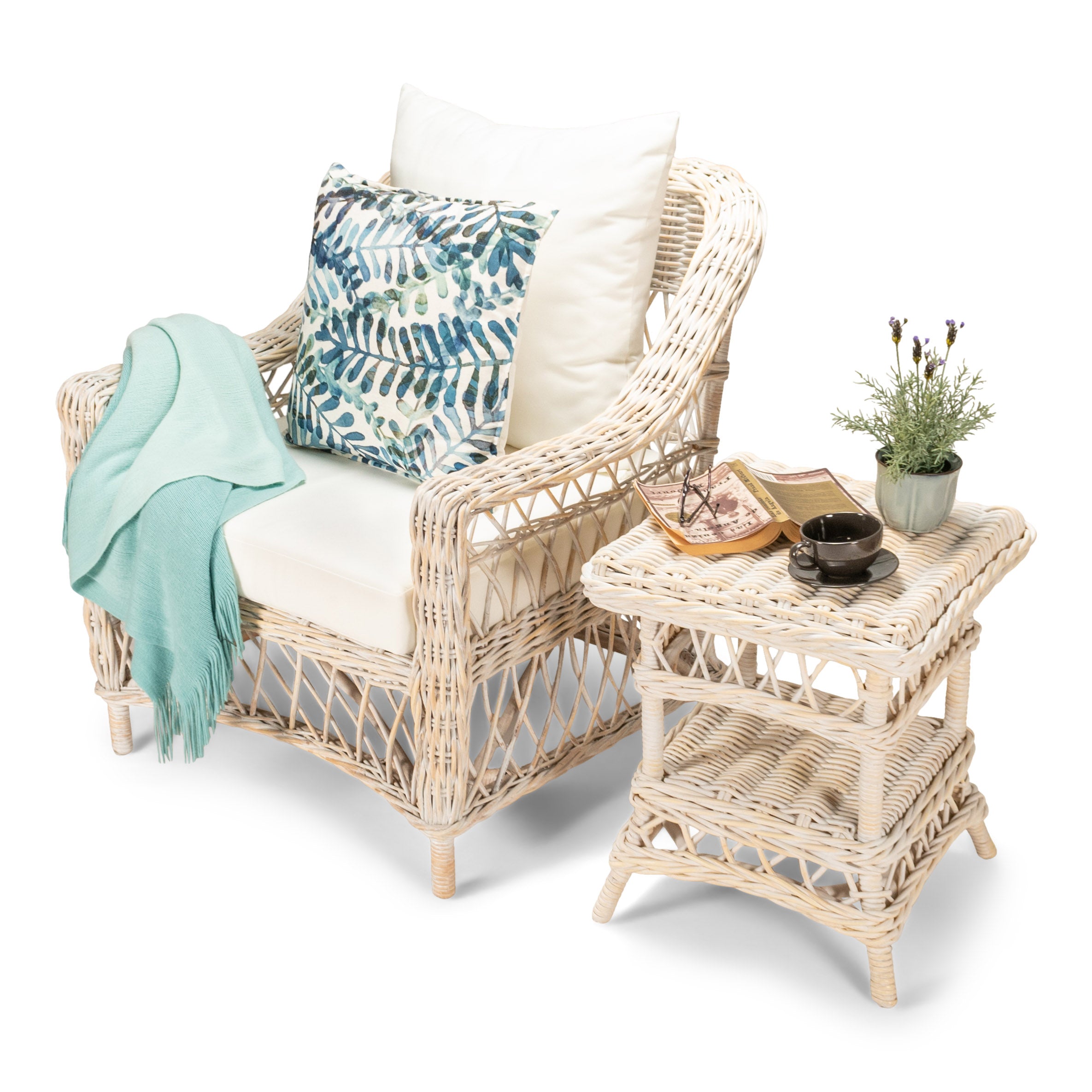 Napa Armchair White Washed