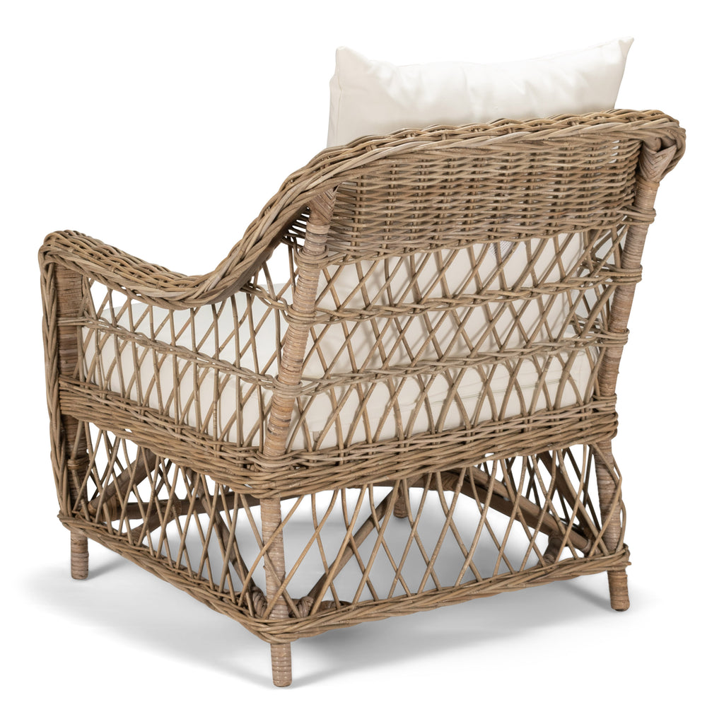 Napa Armchair With Ottoman Natural