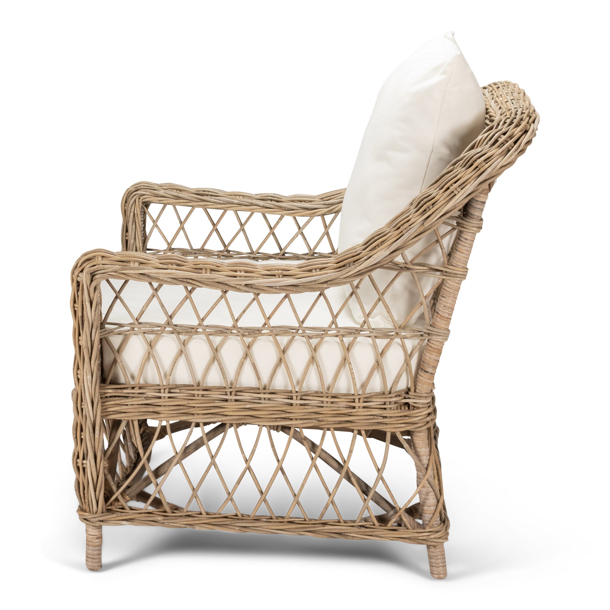 Napa Armchair With Ottoman Natural