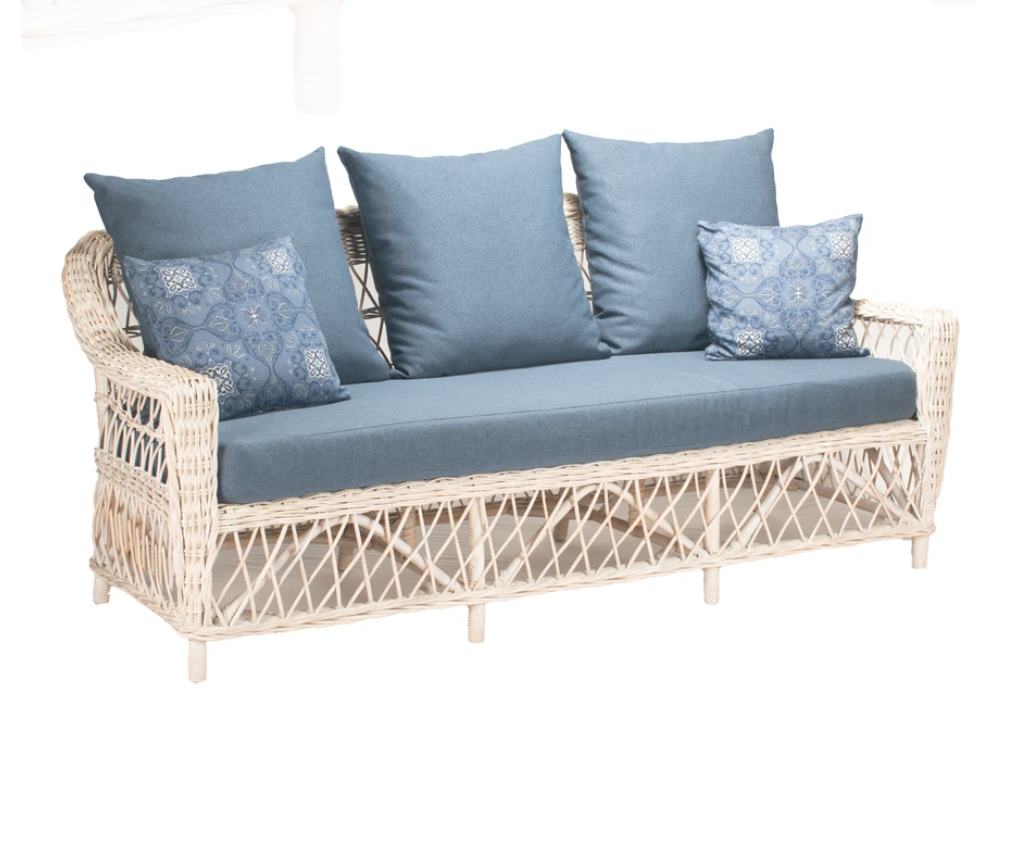 Napa 3 Seat Sofa White Washed