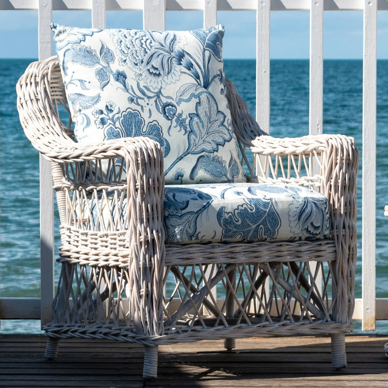 Napa Armchair White Washed