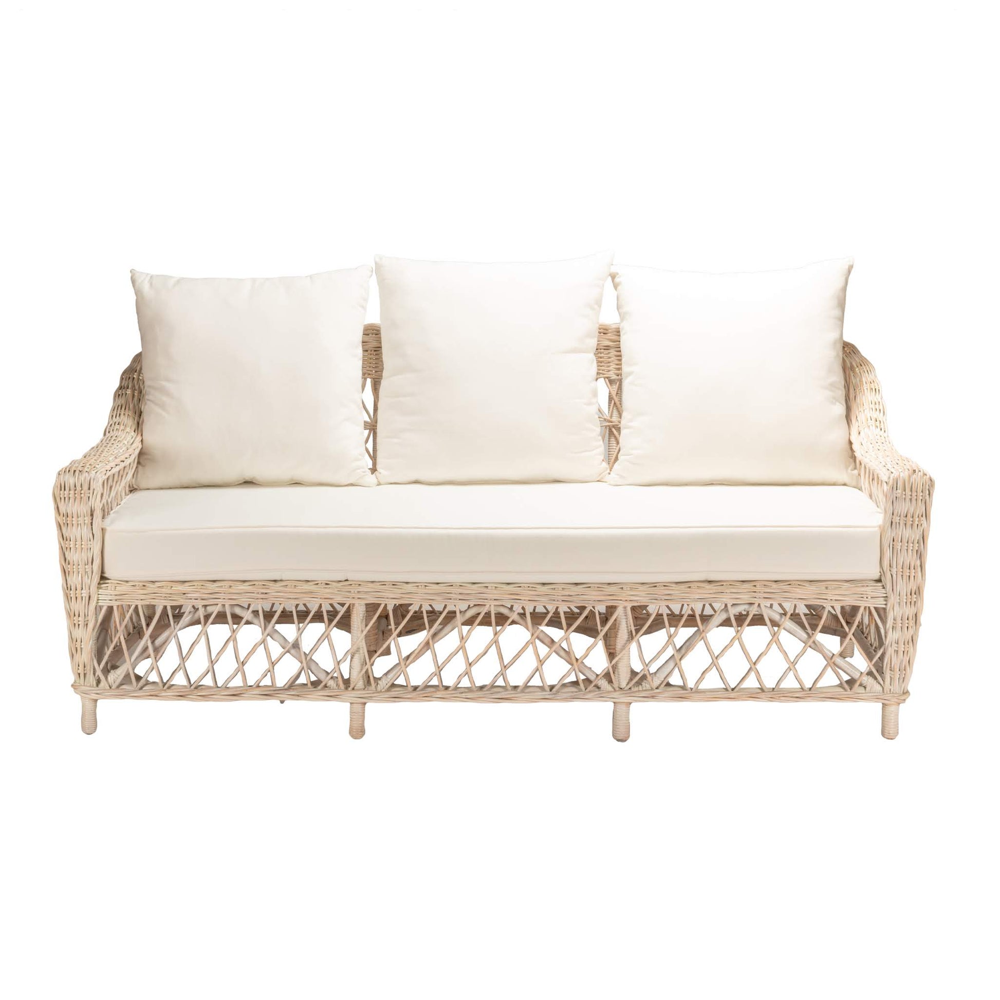 Napa 3 Seat Sofa White Washed